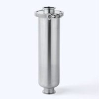 Filtre de pipeline en acier inoxydable 304 316 à raccord rapide droit, diamètre 102 mm, vente directe usine