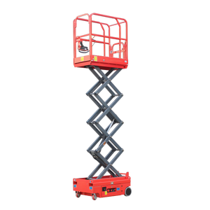 VIFT manufaktur portabel Platform kerja udara tinggi seluler 3m 4m truk Lift gunting mendorong sendiri lorong sempit - Product Image 1