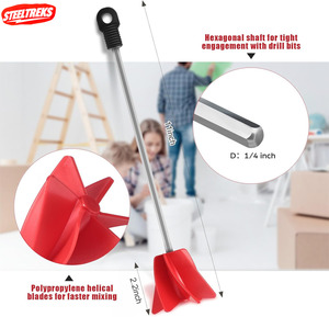 Loosh - Juego de 3 Accesorios para Taladro de 11 Pulgadas, Mezclador de Resina Epoxi en Espiral para Concreto, Resina y Silicona, Compatible con la Mayoría de los Taladros - Product Image 2