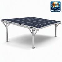 Système de montage de carport solaire H2 Solar Premium Long Life, acier galvanisé de qualité supérieure, inoxydable