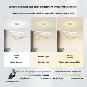 Lustre de salle à manger Designer Creative Hall Salon Chambre principale Ménage <span class=keywords><strong>Plafond</strong></span> Simple Moderne Fer Milieu LED - Product Image 4