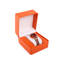 Stock vente en gros logo imprimé personnalisé de luxe en cuir papier velours anneau collier montre noir mini cadeau bijoux boîte emballage