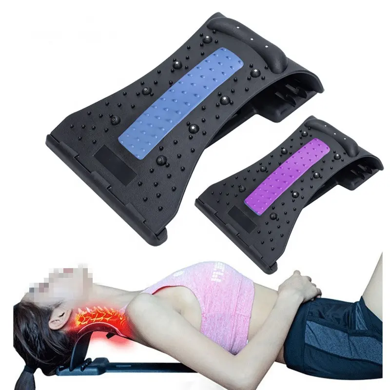 Фитнес-оборудование для магнитной терапии для акупрессуры, поддержка поясницы, шейного отдела позвоночника, облегчение боли в шее, спине, растягивающийся массаж