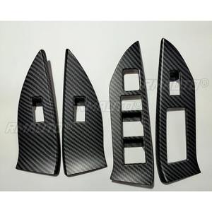 Panel de Control de Elevación de Ventanas de Fibra de Carbono, Decoración Iluminada para el Marco del Reposabrazos Interior, para Subaru Forester 2016-2018 - Product Image 4