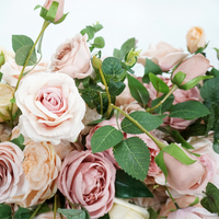 Guirlande d'eucalyptus artificielle de Rose verte, 1 pièce, plante de Table, pour un mariage, offre spéciale