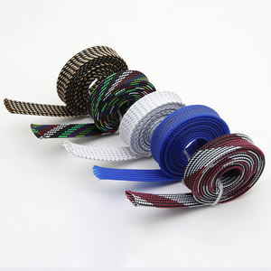 Bestseller 10mm Hochdichte PET Geflochtene Dehnbare Nylon-Schutzhülle Kabelummantelung Isolierte Kabelmanschette - Product Image 2