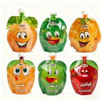 Feiao BPA-vrije speciale fruitvormige Doypack zakken met tuit, op maat gemaakte staande plastic VMPET gelamineerde sapverpakkingen met tuit