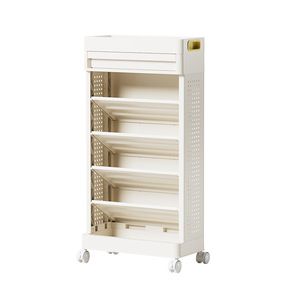 <b>Plastic</b> <b>Storage</b> Cart 5 Tier Movable Trolley With Wheels For Home And Children Organizing Toys And Books - Product Image 1