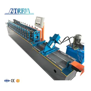 ZTRFM OEM ODM Tube Pipe Roller Shutter Door Roll formando máquina Rolo guia lateral porta do obturador Alumínio formando máquina