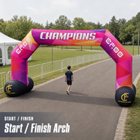 Arche publicitaire gonflable pour les agences de publicité, portail publicitaire personnalisé pour les organisateurs de festivals et les courses sportives