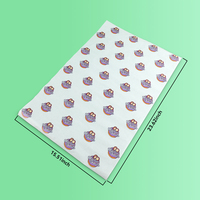 Papier sulfurisé personnalisé avec logo, haute qualité, recyclable, simple face, pour emballer pain, biscuits, sandwichs et snacks – Offre Spéciale