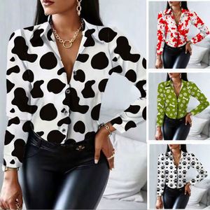 <span class=keywords><strong>Camicia</strong></span> da <span class=keywords><strong>donna</strong></span> primavera e autunno <span class=keywords><strong>camicia</strong></span> europea da <span class=keywords><strong>donna</strong></span> con motivo a manica lunga con bottone stampato a bottone - Product Image 3
