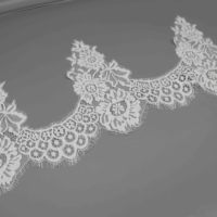 Dentelle extensible florale en nylon et élasthanne de 23 cm, directement de l'usine, pour lingerie et vêtements de nuit