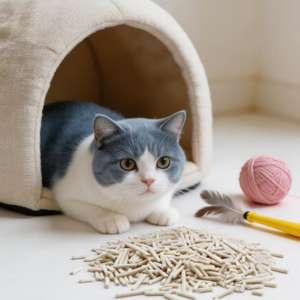 Arena para Gatos de Madera de Pino, Gel de Sílice, Bandeja de Arena, Bentonita de Sodio, Carbón Activado, Aglutinación Rápida, Sin Polvo, Altamente Absorbente - Product Image 2