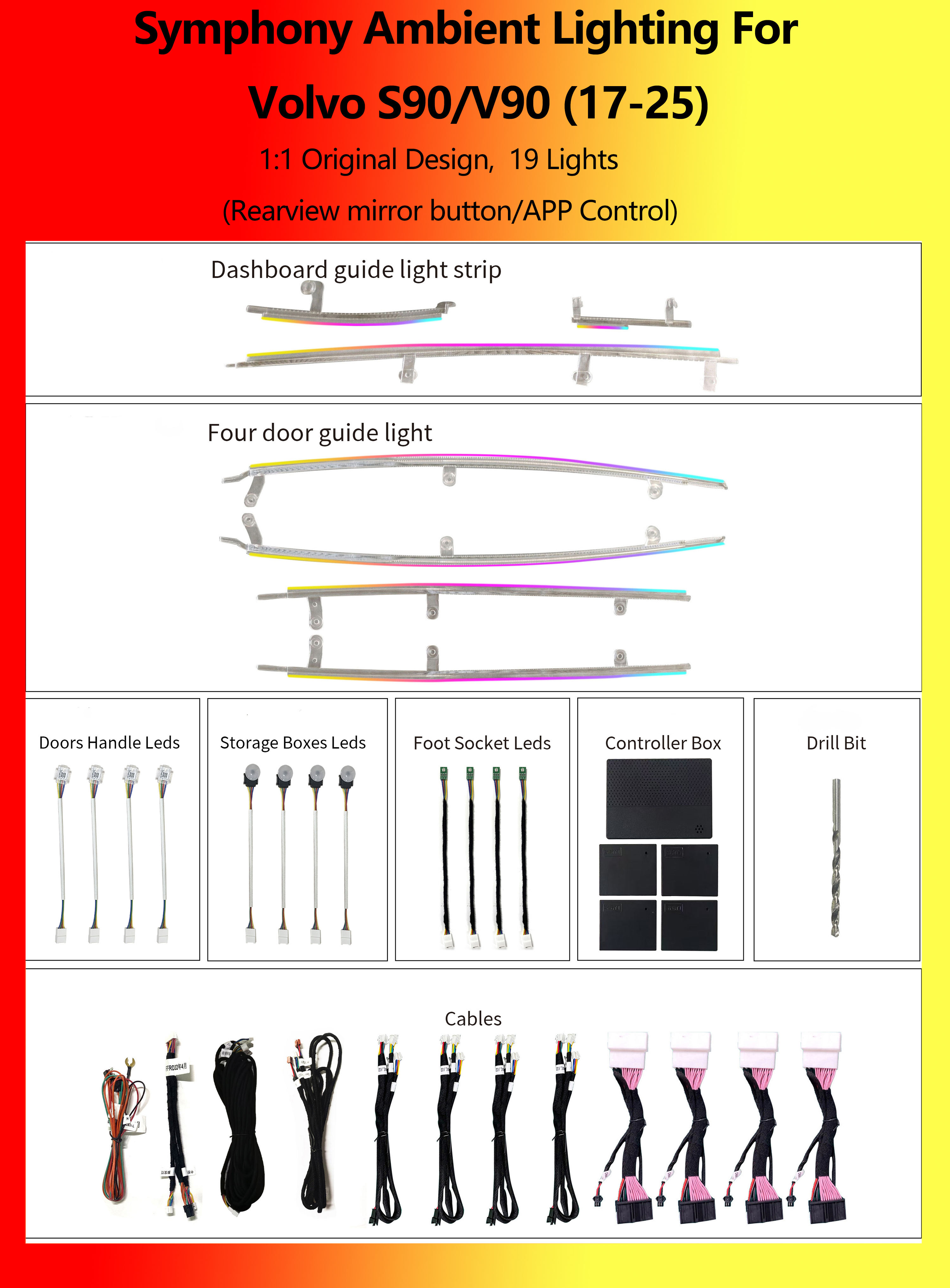 17-25 Volvo S90/V90 Symphony 19 Lights
