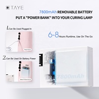 Lámpara de Uñas Profesional de Alta Calidad, Recargable, de Curado Rápido, Luz UV LED para Esmalte de Uñas en Gel