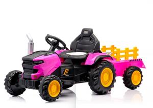 <span class=keywords><strong>Trattore</strong></span> Elettrico 12V per Bambini con Rimorchio, Auto <span class=keywords><strong>Giocattolo</strong></span> Telecomandata 2.4G per Bambini 3-8 Anni - Product Image 5
