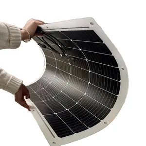 Panneau solaire mono 150w panneau pv flexible avec cellules à haut rendement avec prix d'usine pour une utilisation en voiture rv