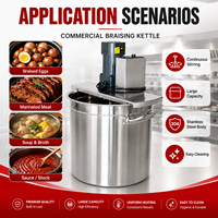 Marmite de cuisson industrielle en acier inoxydable pour bœuf, porc et poulet braisés – Machine de cuisson commerciale