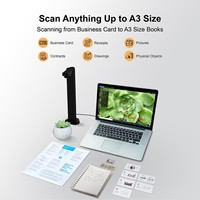 Scanner de documents portable en aluminium 16MP A3 OCR avec fonction de redressage automatique, interface USB, fonction de reconnaissance vocale, vitesse de numérisation de 1 seconde, en stock