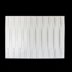 Attache de classement auto-adhésive en plastique blanc pour documents pré-perforés, dossiers, classeurs, fournitures de classement de bureau - Product Image 1