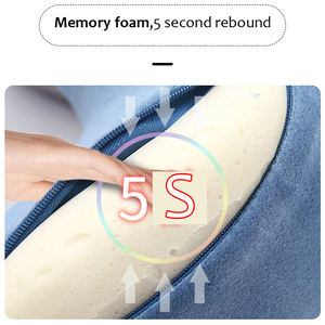 Oreiller de voyage en polyester en forme de U, mousse à mémoire de forme, soutien du cou, non toxique, certifié OEKO-TEX, pour un confort en déplacement - Product Image 5