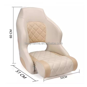 Nouveau siège <span class=keywords><strong>de</strong></span> bateau <span class=keywords><strong>ponton</strong></span> haut <span class=keywords><strong>de</strong></span> gamme avec dossier haut, logo personnalisé, siège <span class=keywords><strong>de</strong></span> bateau pliable <span class=keywords><strong>de</strong></span> luxe en cuir PU - Product Image 2