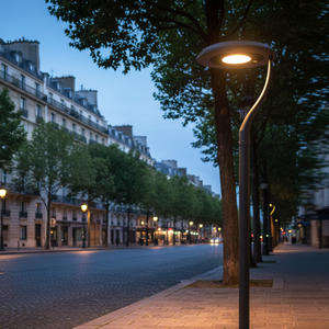 <span class=keywords><strong>Farola</strong></span> <span class=keywords><strong>de</strong></span> Jardín Circular <span class=keywords><strong>de</strong></span> Dos Brazos, Luminarias Multifuncionales Atinia, <span class=keywords><strong>Farola</strong></span> para Caminos <span class=keywords><strong>de</strong></span> Bicicletas y Peatones, Iluminación Urbana - Product Image 4