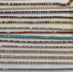 Catena di gioielli con catena di zirconi cubici di diamanti di alta qualità catena di gioielli con catena a tazza di zirconi