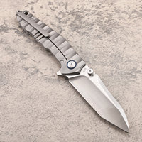 VG10 Stahlblech Titanlegierung Griff Keramiklager Herren Taschenmesser Professionelles Jagd- und Überlebens-EDC-Klappmesser
