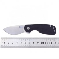 Draagbaar vouwmes van roestvrij staal met G10 handvat, 25 mm, zelfverdedigingszakmes voor buiten, kamperen, dagelijks gebruik, OEM aanpasbaar