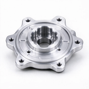 Brida de cubo de rueda de aluminio mecanizada por CNC personalizada OEM, cubierta de cubo de rueda de alta precisión con rodamiento para piezas modificadas de motocicletas y automóviles - Product Image 4