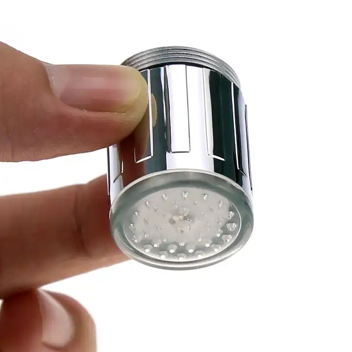 Высококачественный светодиодный смеситель для воды, световой поток, сменный светящийся 7 видов цветов, смеситель для душа, кухонный датчик давления, кухонный аксессуар