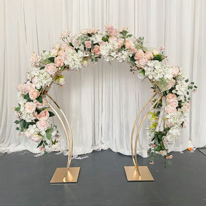 Gold Arch Flower Stand Metal Wedding Decoration <b>Table</b> Centerpieces Metal Floral Arch Frame <b>Party</b> Event Wedding Decor - Product Image 4