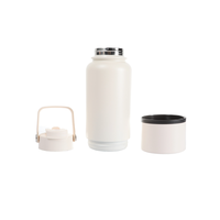 Bouteille d'eau portable écologique en acier inoxydable à double paroi isolée sous vide avec logo personnalisé, 650 ml, étanche et isotherme pendant 12 à 24 heures