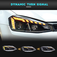HCMOTIONZ Accessoires Animation LED Lampes Avant De Voiture DRL Assemblage Projecteur 2013-2018 Phares Pour VW Golf Mk7