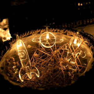 क्रॉस-बॉर्डर के नेतृत्व वाले अंतरिक्ष यात्री रॉकेट ब्रह्मांड ने लाइट स्ट्रिंग वाटरप्रूफ 3 मीटर क्रिसमस की होम सजावट बैटरी संचालित - Product Image 6