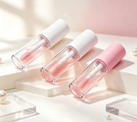 Flacons de brillant à lèvres portables de voyage, vides, avec capuchon doré électroplaqué, anti-fuite, pour huile à lèvres cosmétique DIY