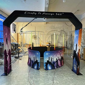 Cabine photo 360 modèle 10 pour Smartphones et iPad avec télécommande Bluetooth impression libre-service - Product Image 3