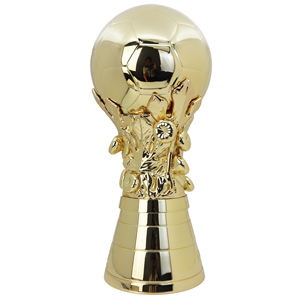 Trophée de champion de football en métal de grande taille de 60 cm, artisanat exclusif personnalisé, or, haute qualité, gravure CNC - Product Image 3