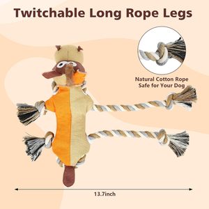 Juguete de Peluche Interactivo con Sonido para Perros, Juguete Masticable Resistente con Sonido para Limpiar los Dientes, Juguete para Perros - Product Image 3