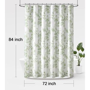 Waterproof Polyester Pink Floral Cottagecore Spring Shower <b>Curtain</b> 3D Pattern with Custom Hooks <b>for</b> <b>Bathroom</b> Home Decor - Product Image 5