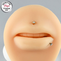 Bijou de piercing labret simple Freya pour femme, en titane G23, à filetage interne, pour hélix, daith, tragus