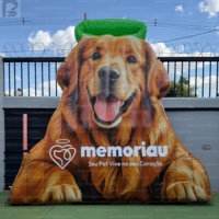 Modèle de chien gonflable géant de 3 m pour publicité extérieure, mascotte animale pour animalerie, événement sur le thème des animaux, exposition