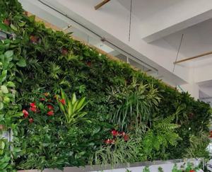Panneau mural de plantes artificielles en plastique à haute réalisme - Résistant aux UV, écologique, verdure extérieure pour paysagiste, jardin de festival - Product Image 3