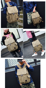 For <strong>Boys</strong> and Girls Laptop Canvas <strong>Back</strong> <strong>Pack</strong> School Backpack Bag for College Student Simple Design Men Casual Male New Backpack - Product Image 5
