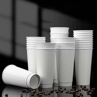 Gobelet en papier jetable à double paroi de 22 oz, robuste et isolé pour boissons chaudes, anti-fuite et résistant, idéal pour les plats à emporter, construction de haute qualité
