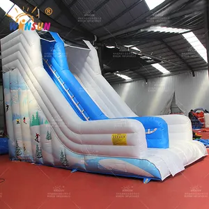 Commercial Inflatable Dry Slide Winter Wonderland Sledding Slide Outdoor Giant Slides
