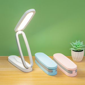 ポータブルUSB充電式コードレスデスクランプ折りたたみ式ミニLEDアイプロテクションナイトライト読書用折りたたみ式デスクランプ - Product Image 3