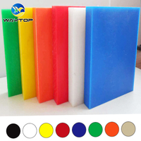 WAYTOP Prix compétitif Vente en gros Plaque/Planche en PE, HDPE, UHMWPE recyclé, surface effet écorce d'orange, trois couches, deux couleurs, 1000x1000mm, 1-300mm